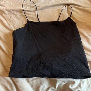Nike Black Spaghetti Strap Crop Camisole
